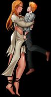 drawing small_man size_difference color high_heels unknown_artist legs amazon hugging lift