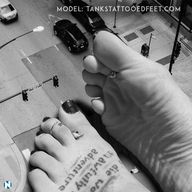 collage monochrome barefoot streets vehicles between_toes pedicure toe_ring giantess_feet downward_angle