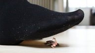 collage feet socks shrunken_man under_foot floor imminent_crush