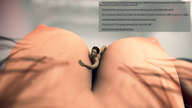 breasts nipples nude story shrunken_man bathroom digital_render enticement lfcfan between_breasts