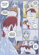 drawing color long_hair anal anal_insertion trapped ice dialogue stuck_to_foot angelgts frost_giantess