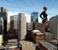 giantess collage city hand sunglasses helmet sports_outfit