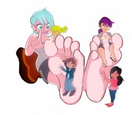 drawing feet toes barefoot soles foot_worship between_toes shrunken_character zuneycat goddess_rose