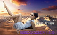 collage mega barefoot brunette legs mountains snow looking_at_viewer mila_kunis giantessbuster209