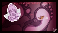 drawing crush color foot_crush unaware shrunken_man under_foot birthday point_of_view unaware_crush apeiron-macro happy_birthday
