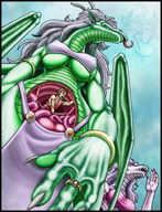 breasts drawing giantess vore furry dragoness color low_angle dragonesslife belly internal_view