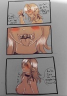 breasts drawing nude vore blushing blonde comic color swallowed my_pet_giantess penni-chan69
