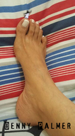 collage toes barefoot shrunken_man pinned under_toe dennypalmer big_foot