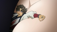 drawing color cleavage shrunken_man garo_the_crimson_moon garo between_breasts