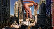 breasts giantess collage nude city blonde destruction buildings glasses wonderslug legs skyscraper paris