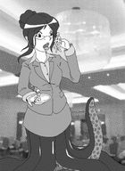 drawing giantess vore monochrome tentacles mukatkikaarn