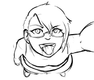 drawing giantess vore monochrome mercedes point_of_view skinnychimp noms darkgoddessrose