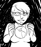 drawing giantess earth space monochrome planet glasses cosmic_giantess skinnychimp darkgoddessrose