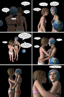 growth giantess panties earth comic planet multiple_giantesses barefoot bra blue_hair brunette giantesses tattoo digital_render cosmic_giantess life_is_strange tpl8