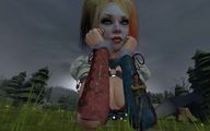 giantess cleavage harley_quinn digital_render dc_comics