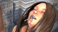 giantess nude vore city giant brunette digital_render kosmita