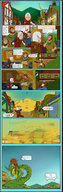 drawing giantess dragoness tail anthro city comic color destruction brunette fart fart_destruction