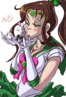 drawing gentle color kissing sailor_jupiter bryan_lobdell