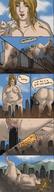 drawing giantess insertion blonde comic color rampage