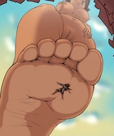 drawing giantess crush feet color toes soles pogojo point_of_view emmagear