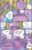 gentle insertion pussy blonde comic mamabliss aroused clit cum sex bed story shrunken_man looking_down naked_man towel bedroom stubble