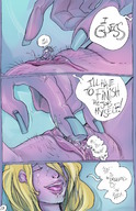 gentle insertion pussy blonde comic mamabliss aroused clit cum sex bed story shrunken_man looking_down naked_man towel bedroom stubble