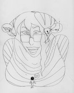 giantess teeth glasses shrunken_person