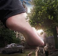 giantess collage feet city barefoot hiding nacho3 apocalyptic_city