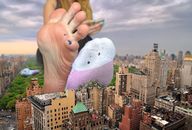 giantess collage feet city toes buildings helicopter soles socks vehicles nikemd toe_ring new_york_city stuck_to_foot