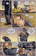 drawing manga comic black_hair gun skirt brunette gloves phone shrunken_woman superman lois_lane dialogue dc_comics bare_legs