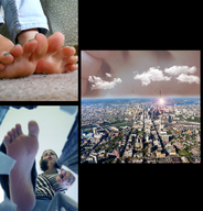 giantess collage micro feet giga toes soles carpet clouds