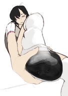 drawing giantess color sweat in_shoe socks shrunken_woman sketch imminent_crush gym_outfit fooooly