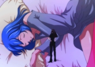 drawing giantess sleeping color clothed bed blue_hair shrunken pillow animation shrunken_woman standing cindy