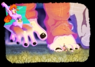 drawing giantess feet color toes shrunken red_hair shrunken_man yawn freckles bedroom alison apeiron-macro morning