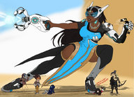 drawing giantess color handheld spy team_fortress_2 under_foot verrukaiser overwatch demoman