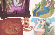 drawing karbo vore color tongue anime felarya stomach snake_girl stomach_acid stomach_view internal_view sadao_maou emi_yusa chiho_sasaki the_devil_is_a_part_timer satan_jacob emilia_justina melany_(felarya)