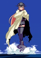 drawing giantess color long_hair ocean purple_eyes neon_genesis_evangelion uniform parody waves ships kantai_collection bismarck ソラノ sorano