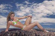 giantess collage city swimsuit destruction wonderslug jets skyscraper clouds sky manhattan hannah_davis