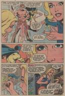 drawing gentle blonde comic color long_hair blue_eyes clothed handheld shrinking superhero story scale costume top dialogue model_plane