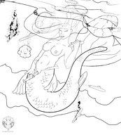 drawing giantess masturbation aroused mermaid lineart multiple_victims submarines roxxiedrox