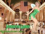 giantess collage blonde high_heels dress indoors green_dress giantessbuster209 jennifer_lyons