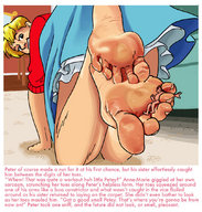 drawing feet blonde toes barefoot soles domination story kneeling foot_play shrunken_man between_toes milf molotav incest
