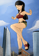 drawing giantess city buildings legs sky point_of_view colonel-gabbo total_drama_island heather