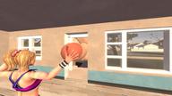 giantess city blonde futanari penis digital_render large_penis knock_knock