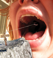 giantess collage tongue mouth teeth spelunking rope point_of_view cliff marcrtr pearlesistacia repelling