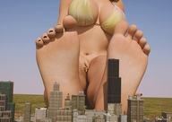 feet city mega toes barefoot cleavage soles skyscraper sky digital_render gtsdrovex skyscraper-ish-feet