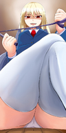 drawing panties blonde color butt red_eyes sitting shrunken_person point_of_view kanon exrumya