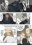 drawing giantess vore blonde comic color futanari penis blue_eyes handheld blood cruel uru