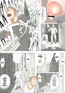 drawing giantess vore blonde comic color futanari penis blue_eyes handheld blood cruel uru