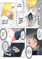 drawing giantess vore blonde comic color futanari penis blue_eyes handheld blood cruel uru